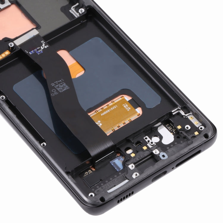Original Super AMOLED LCD Screen For Samsung Galaxy S21 Ultra 5G SM-G998B Digitizer Full Assembly with Frame (Black) - free shipping - PMC TechLife - Order now!