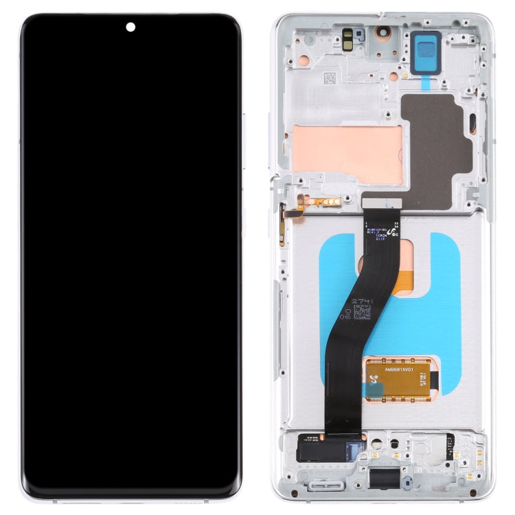 Original Super AMOLED LCD Screen For Samsung Galaxy S21 Ultra 5G SM-G998B Digitizer Full Assembly with Frame (Silver) - free shipping - PMC TechLife - Order now!