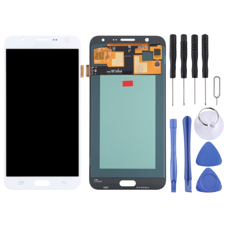 OLED LCD Screen for Samsung Galaxy J7 SM-J700 With Digitizer Full Assembly (White) - free shipping - PMc TechLife - Order now!