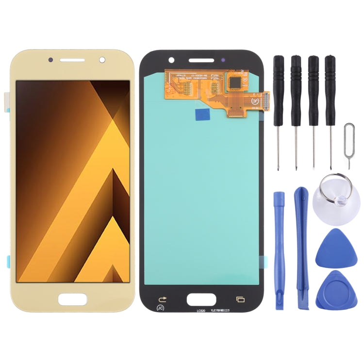 OLED LCD Screen for Samsung Galaxy A5 (2017) SM-A520 With Digitizer Full Assembly (Gold) - free shipping - PMc TechLife - Order now!