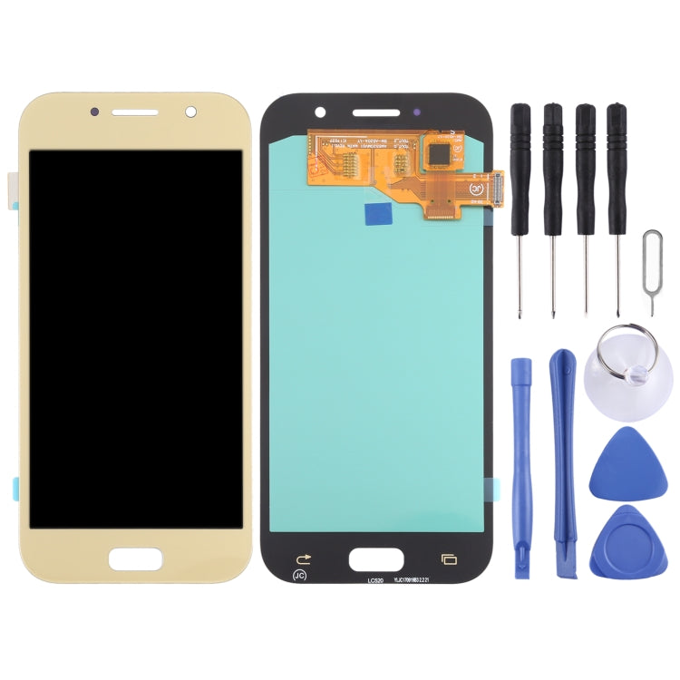 OLED LCD Screen for Samsung Galaxy A5 (2017) SM-A520 With Digitizer Full Assembly (Gold) - free shipping - PMc TechLife - Order now!