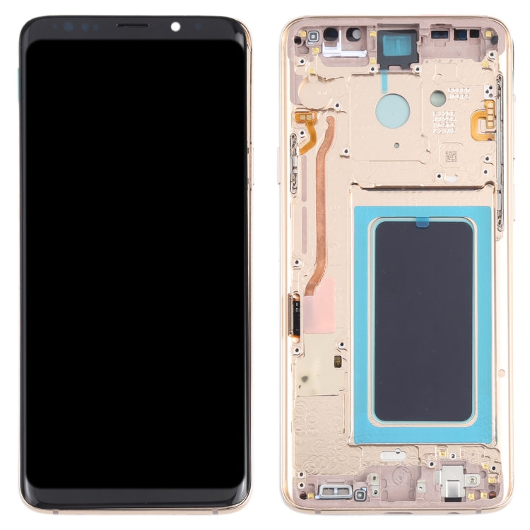 OLED LCD Screen for Samsung Galaxy S9+ SM-G965 Digitizer Full Assembly with Frame (Gold) - free shipping - PMc TechLife - Order now!
