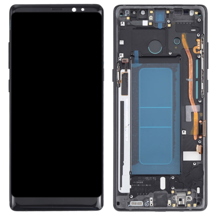 OLED LCD Screen for Samsung Galaxy Note 8 SM-N950 Digitizer Full Assembly with Frame (Black) - free shipping - PMc TechLife - Order now!