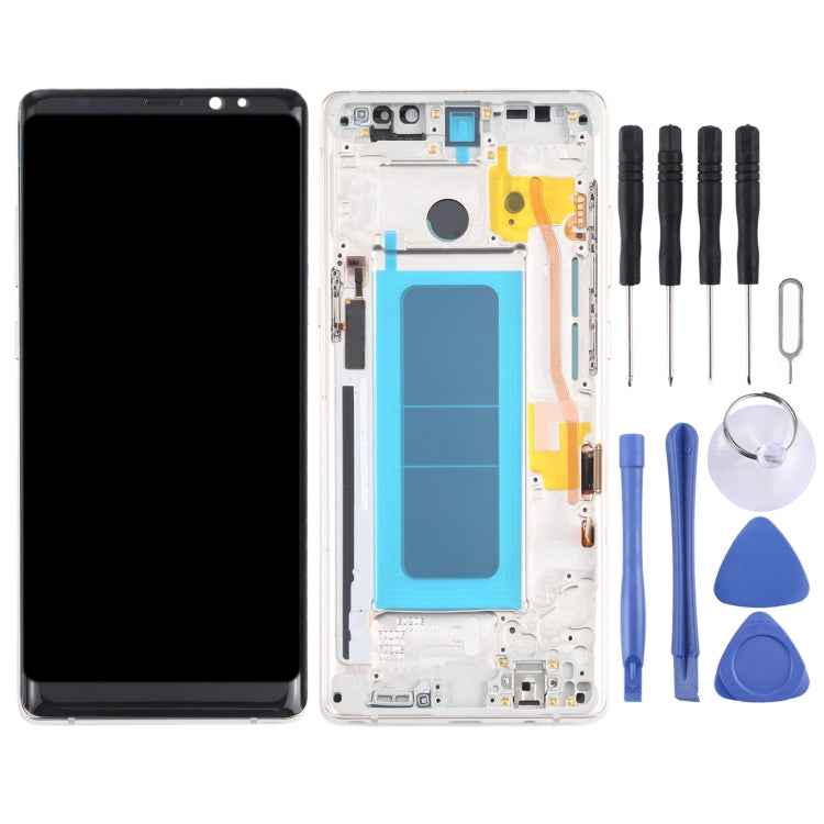 OLED LCD Screen for Samsung Galaxy Note 8 SM-N950 Digitizer Full Assembly with Frame (Gold) - free shipping - PMc TechLife - Order now!