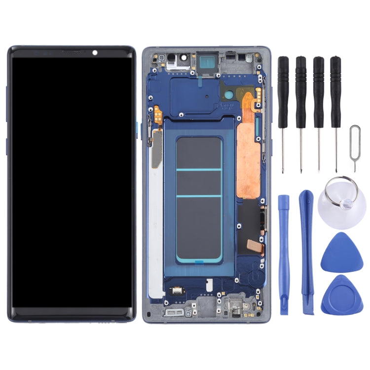 OLED LCD Screen for Samsung Galaxy Note9 SM-N960 Digitizer Full Assembly with Frame (Blue) - free shipping - PMc TechLife - Order now!