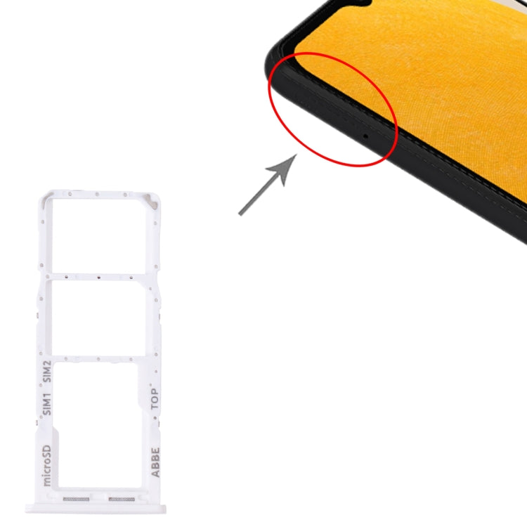 For Samsung Galaxy A13 5G SM-A136 Original SIM Card Tray + SIM Card Tray + Micro SD card tray (White) - free shipping - PMc TechLife - Order now!