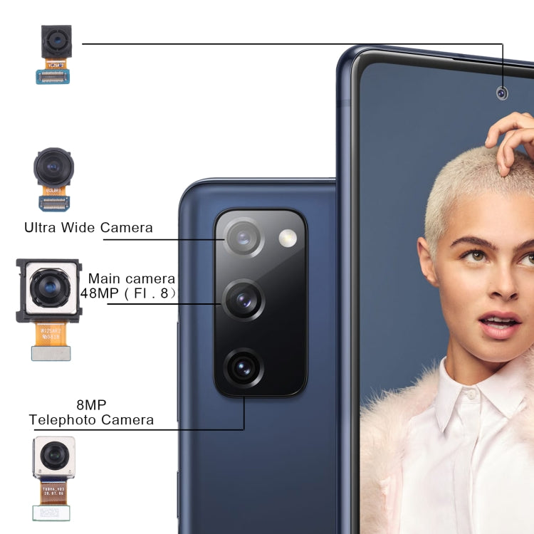 For Samsung Galaxy S20 FE 5G SM-G781 Original Camera Set (Telephoto + Wide + Main Camera + Front Camera) - free shipping - PMc TechLife - Order now!