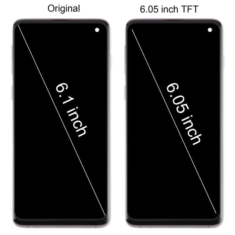 For Samsung Galaxy S10 4G SM-G973F 6.05 inch TFT LCD Screen Digitizer Full Assembly with Frame, Not Supporting Fingerprint Identification(Blue) - free shipping - PMC TechLife - Order now!