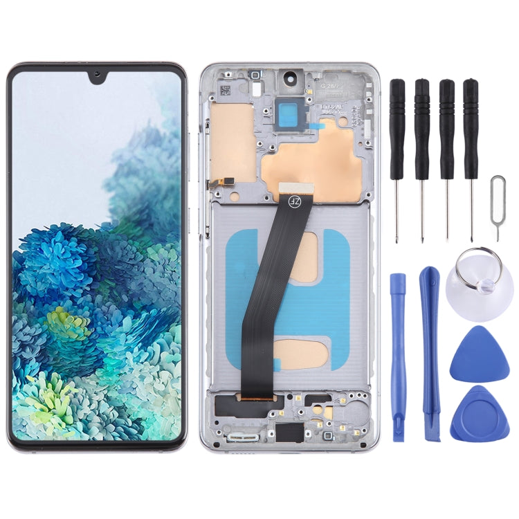 TFT LCD Screen For Samsung Galaxy S20 SM-G980 Digitizer Full Assembly with Frame,Not Supporting Fingerprint Identification(Grey) - free shipping - PMc TechLife - Order now!
