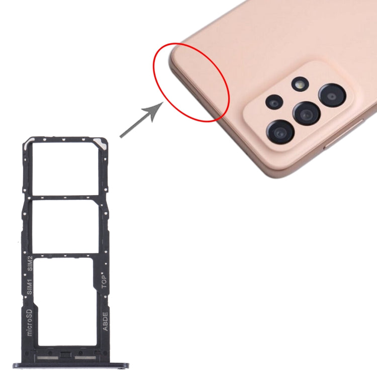 For Samsung Galaxy A24 SM-A245 Original SIM Card Tray + SIM Card Tray + Micro SD Card Tray (Black) - free shipping - PMc TechLife - Order now!