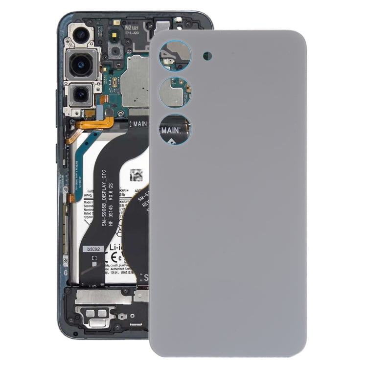 For Samsung Galaxy S23 SM-S911B OEM Glass Battery Back Cover(Grey) - free shipping - PMc TechLife - Order now!