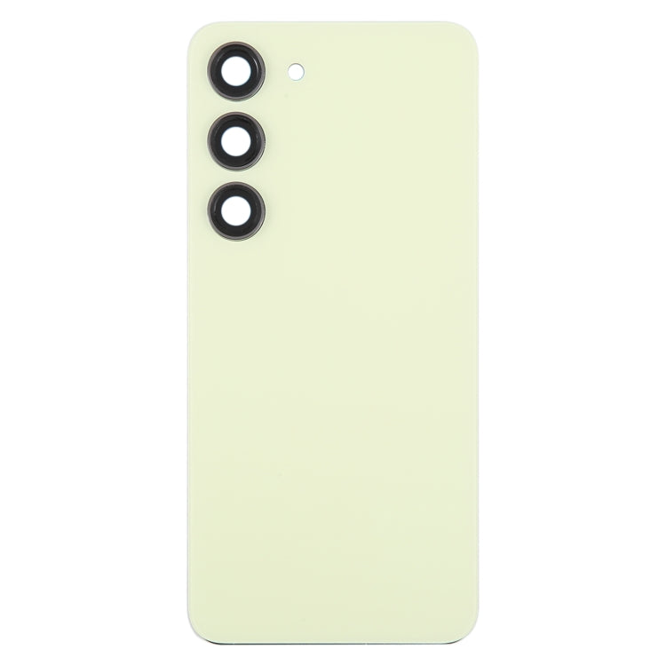 For Samsung Galaxy S23 SM-S911B OEM Glass Battery Back Cover with Camera Lens Cover(Yellow) - free shipping - PMc TechLife - Order now!