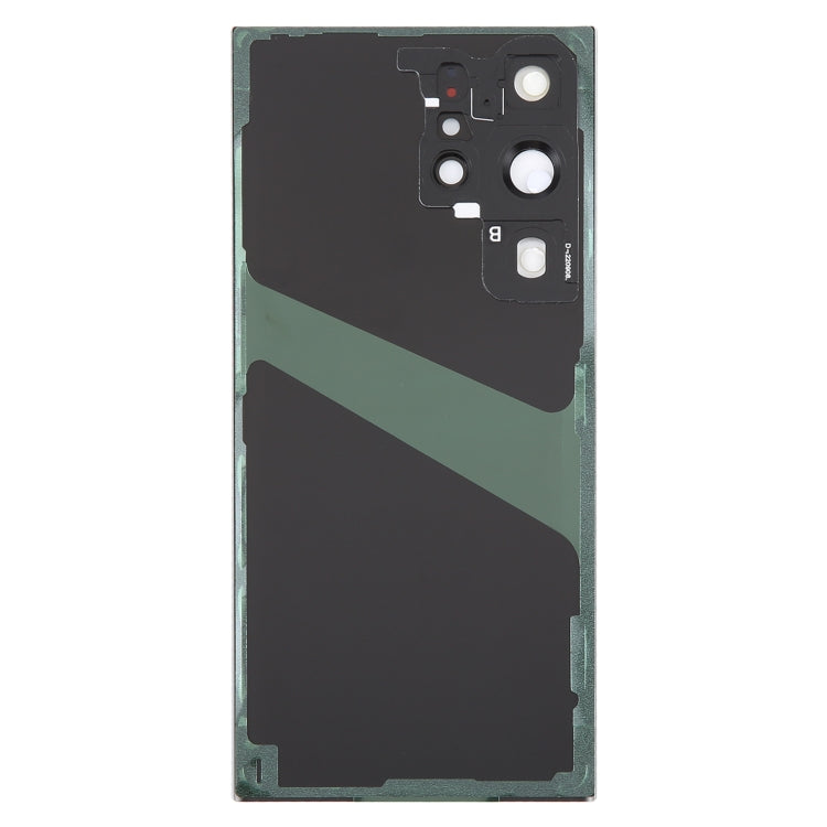 For Samsung Galaxy S23 Ultra SM-S918 Glass Battery Back Cover with Camera Lens Cover(Black) - free shipping - PMc TechLife - Order now!