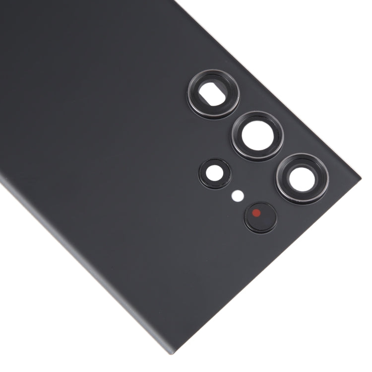 For Samsung Galaxy S23 Ultra SM-S918 Glass Battery Back Cover with Camera Lens Cover(Black) - free shipping - PMc TechLife - Order now!