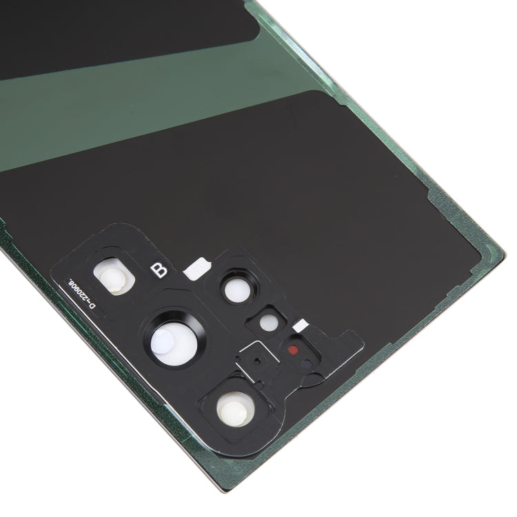 For Samsung Galaxy S23 Ultra SM-S918 Glass Battery Back Cover with Camera Lens Cover(Black) - free shipping - PMc TechLife - Order now!