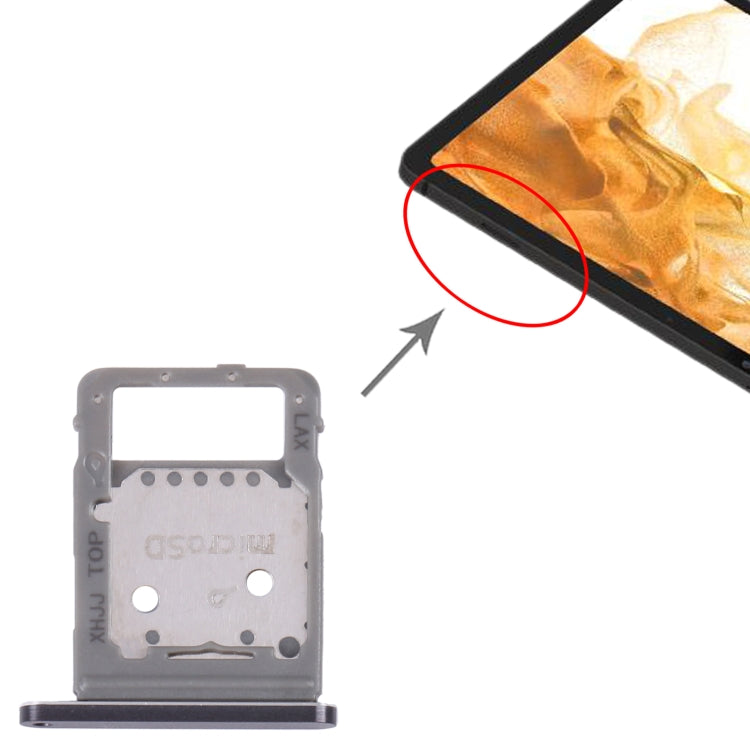 For Samsung Galaxy Tab S8 SM-X700 Original SIM Card Tray + Micro SD Card Tray (Black) - free shipping - PMc TechLife - Order now!