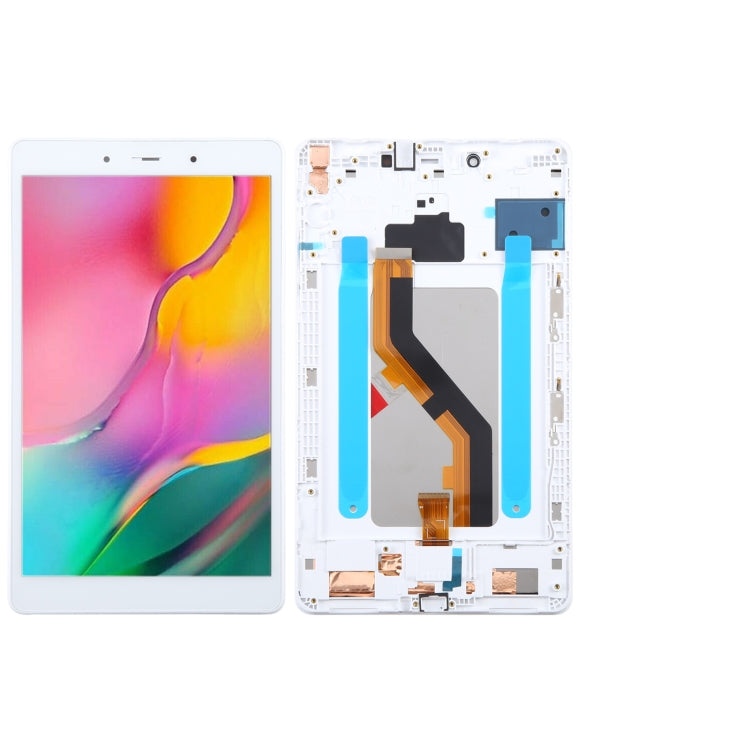 For Samsung Galaxy Tab A 8.0 2019 SM-T295 LTE Edition Original LCD Screen Digitizer Full Assembly with Frame (White) - free shipping - PMc TechLife - Order now!