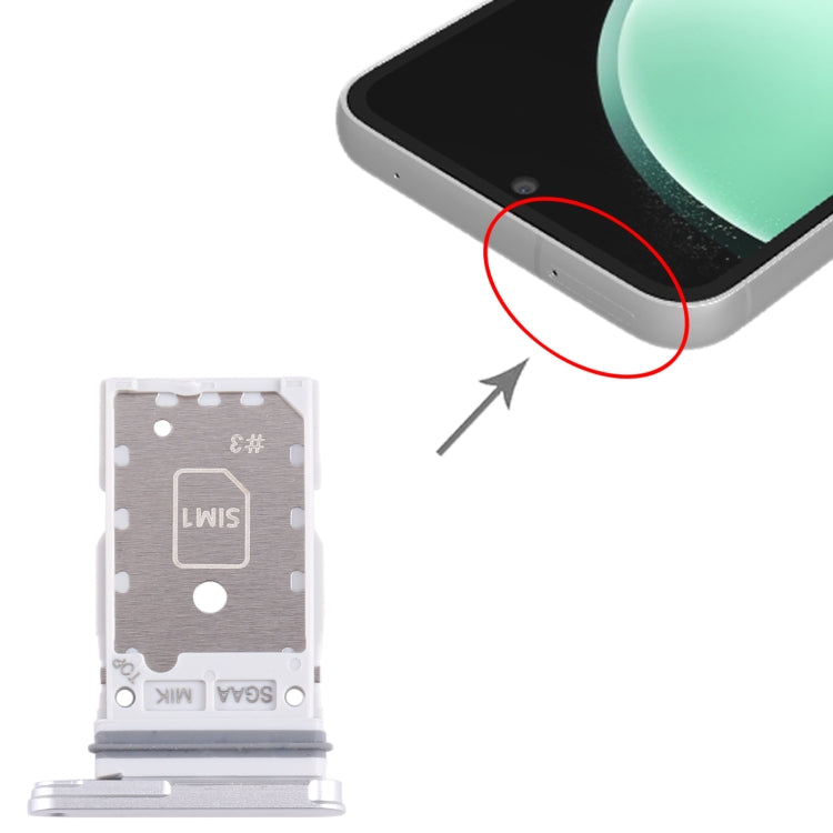 For Samsung Galaxy S23 FE SM-S711B Original SIM + SIM Card Tray (Silver) - free shipping - PMc TechLife - Order now!