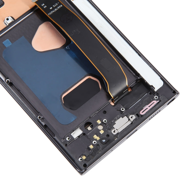 For Samsung Galaxy Note20 Ultra 5G SM-N986B 6.67 inch OLED LCD Screen Digitizer Full Assembly with Frame (Black) - free shipping - PMc TechLife - Order now!