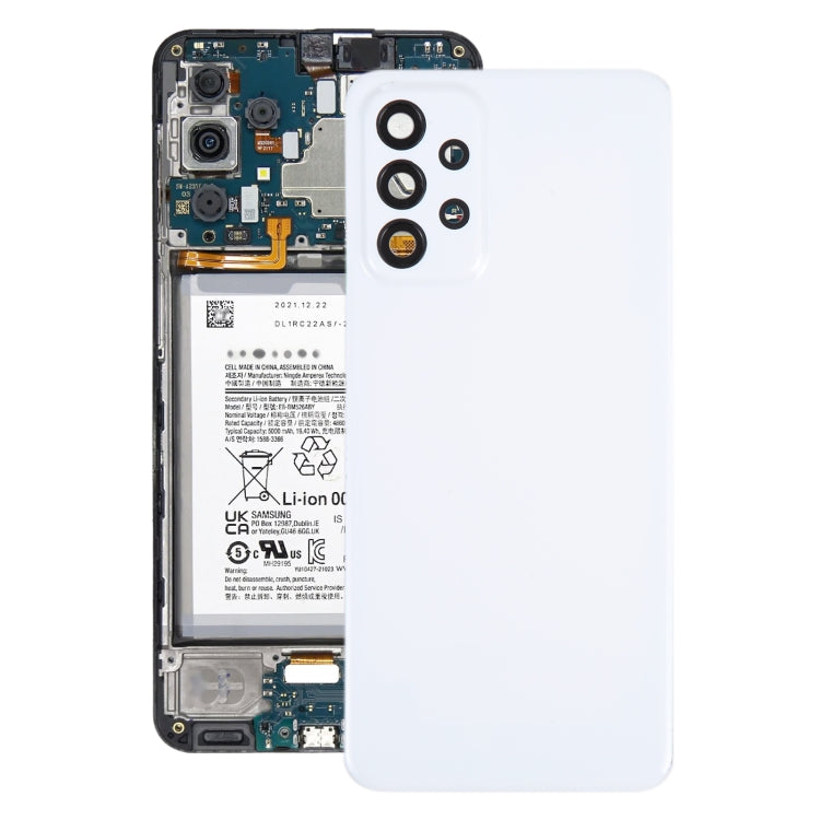 For Samsung Galaxy A23 4G SM-A235F Original Battery Back Cover with Camera Lens Cover(White) - free shipping - PMc TechLife - Order now!