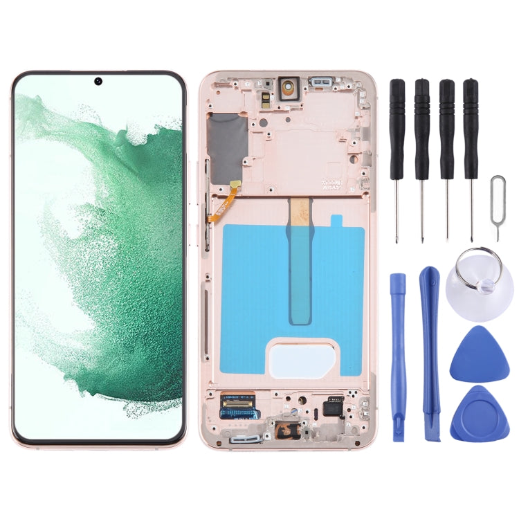 For Samsung Galaxy S22+ 5G SM-S906B Original LCD Screen Digitizer Full Assembly with Frame (Gold) - free shipping - PMc TechLife - Order now!