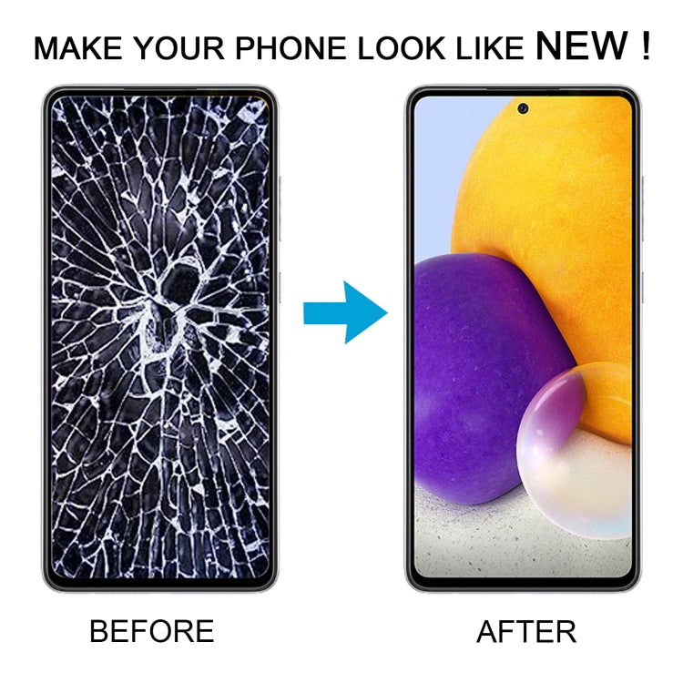 For Samsung Galaxy A72 4G SM-A725 6.43 inch OLED LCD Screen Digitizer Full Assembly with Frame (Purple) - free shipping - PMc TechLife - Order now!
