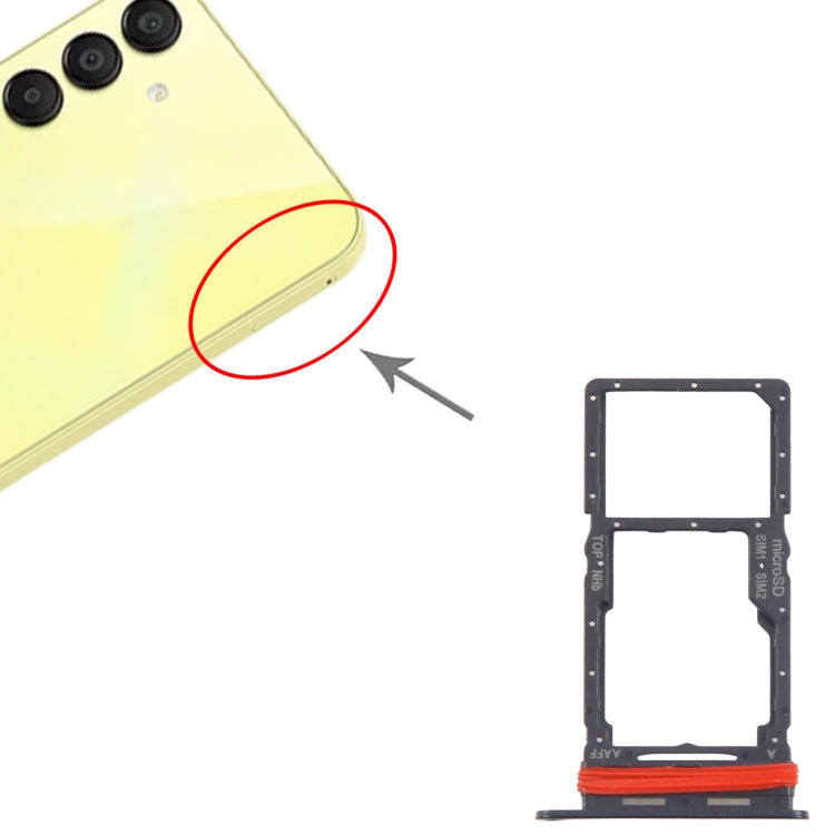 For Samsung Galaxy A16 5G SM-A166B Original SIM + SIM / Micro SD Card Tray (Black) - free shipping - PMc TechLife - Order now!