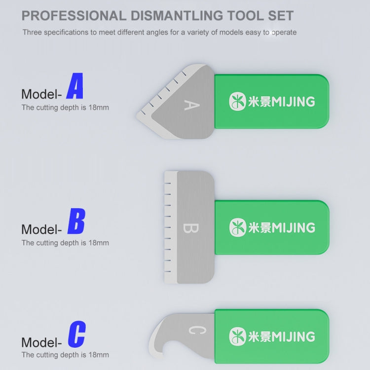 Mijing ABC Multipurpose Tooth-Type Professional LCD Screen Dismantling Tool Set - free shipping - PMC Jewellery - Order now!