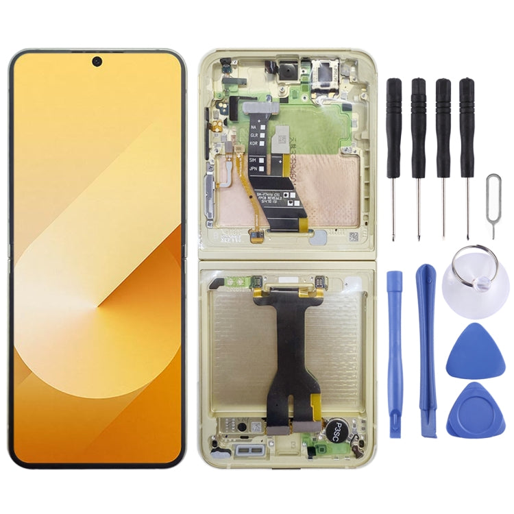 For Samsung Galaxy Z Flip6 SM-F741B Original LCD Screen Digitizer Full Assembly with Frame (Yellow) - free shipping - PMC TechLife - Order now!
