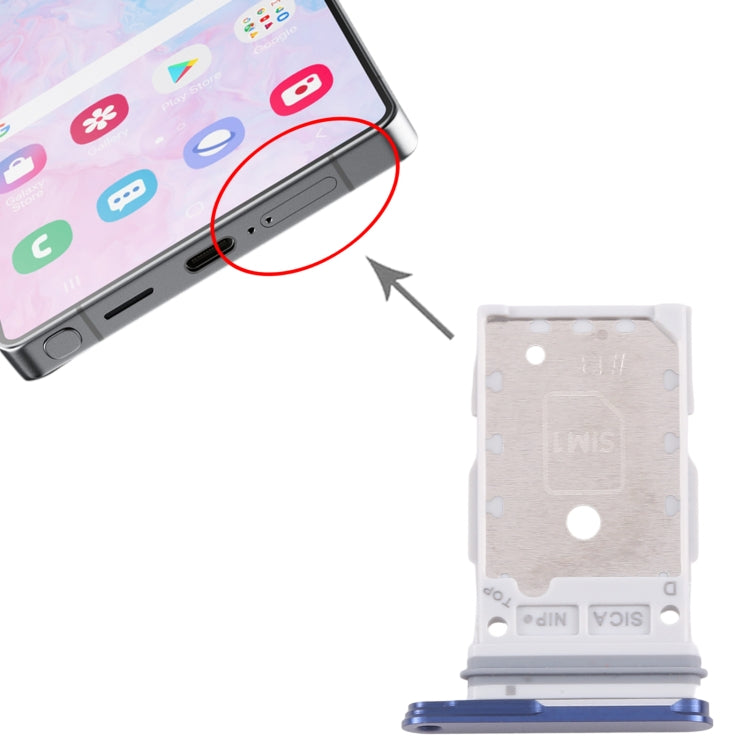 For Samsung Galaxy S25 / S25+ SM-S931/S936 Original SIM Card Tray + SIM Card Tray (Blue) - free shipping - PMc TechLife - Order now!
