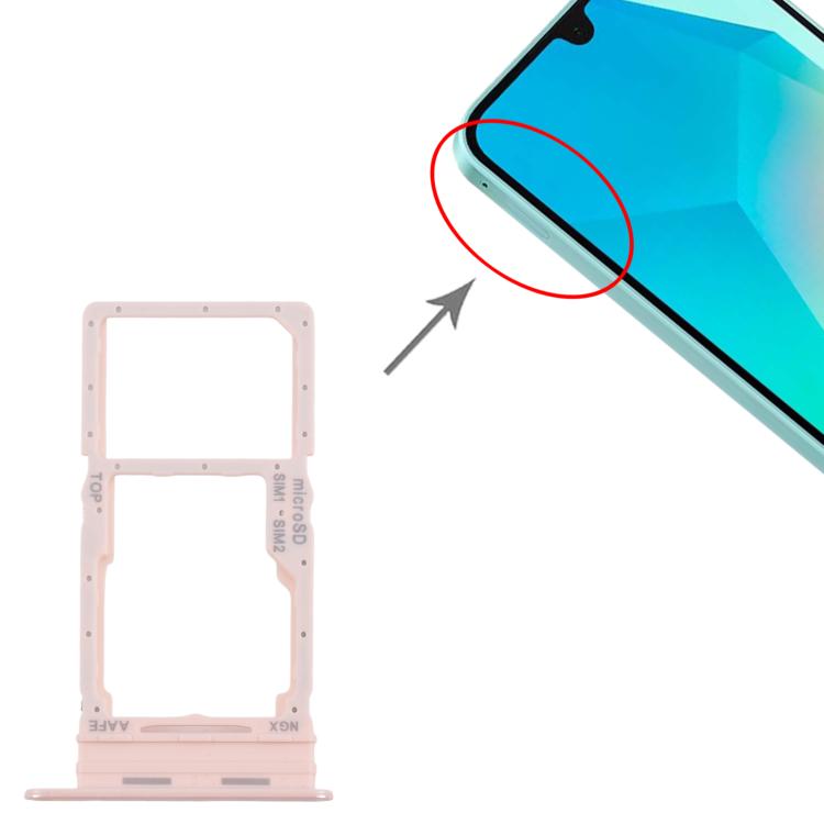 For Samsung Galaxy A16 SM-A165F Original SIM Card Tray + SIM / Micro SD Card Tray (Pink) - free shipping - PMc TechLife - Order now!