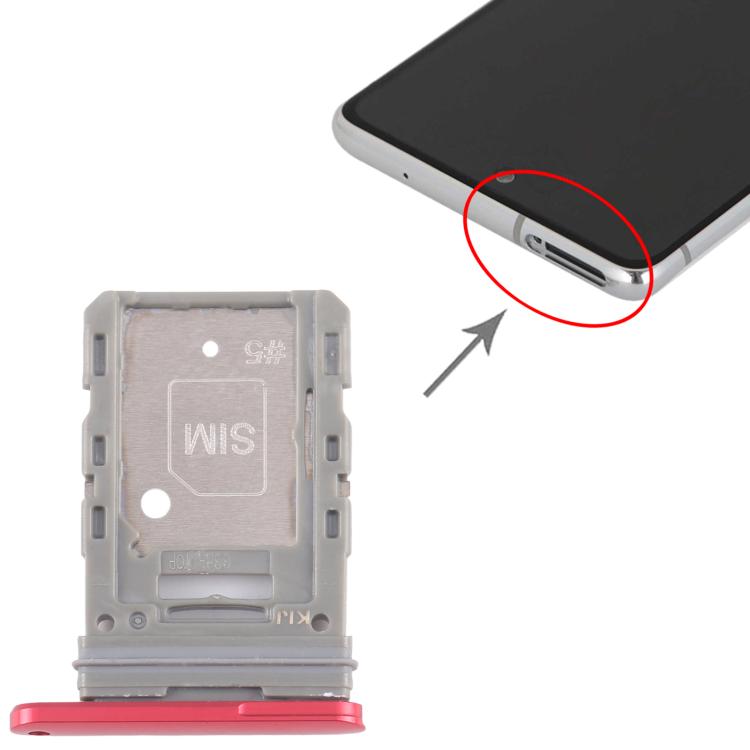 For Samsung Galaxy S20 FE SM-G780F Original SIM Card Tray (Red) - free shipping - PMc TechLife - Order now!