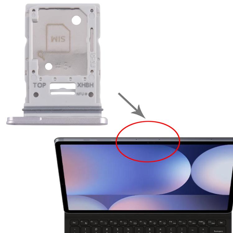 For Samsung Galxy Tab S10+ / S10 Ultra SM-X820/X826/X920/X926 SIM + Micro SD Card Tray (Silver) - free shipping - PMc TechLife - Order now!