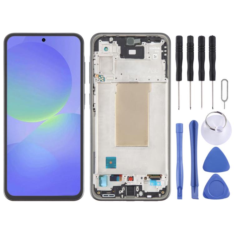 For Samsung Galaxy A36 SM-A366B Original LCD Screen Digitizer Full Assembly with Frame(Black) - free shipping - PMc TechLife - Order now!