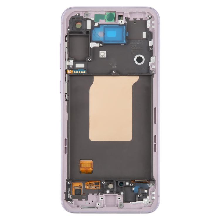 For Samsung Galaxy A55 SM-A556B Original LCD Screen Digitizer Full Assembly with Frame (Pink) - free shipping - PMc TechLife - Order now!