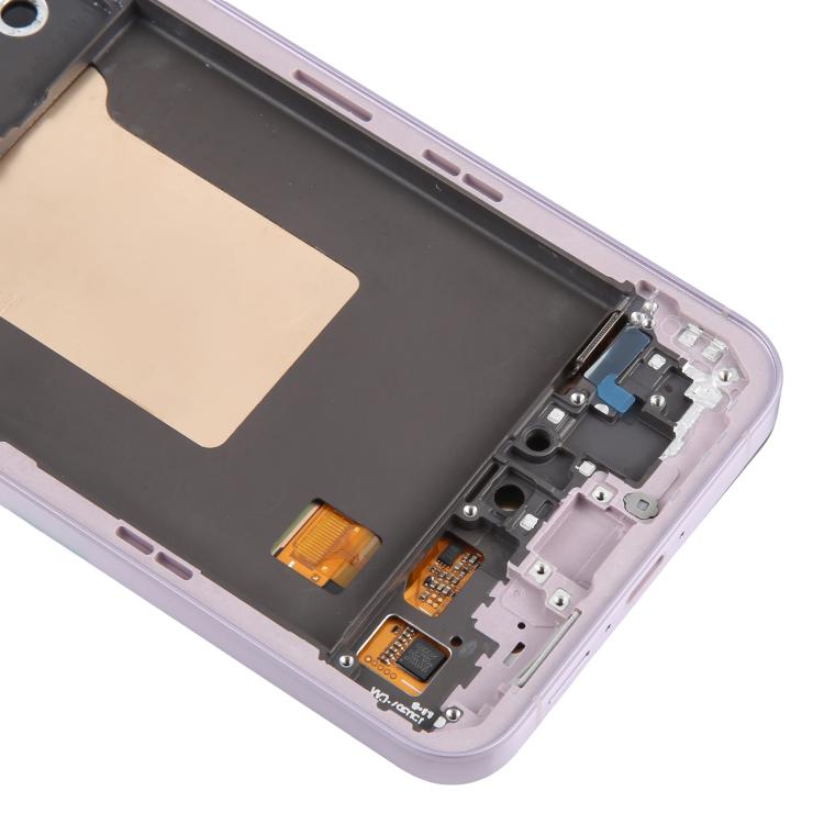 For Samsung Galaxy A55 SM-A556B Original LCD Screen Digitizer Full Assembly with Frame (Pink) - free shipping - PMc TechLife - Order now!