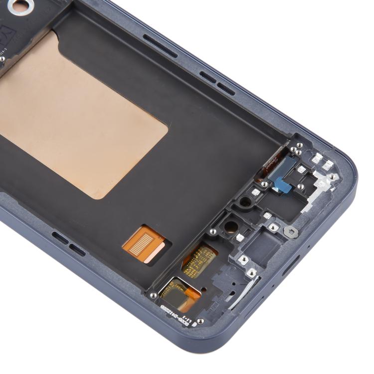 For Samsung Galaxy A55 SM-A556B OLED LCD Screen Digitizer Full Assembly with Frame (Blue) - free shipping - PMc TechLife - Order now!