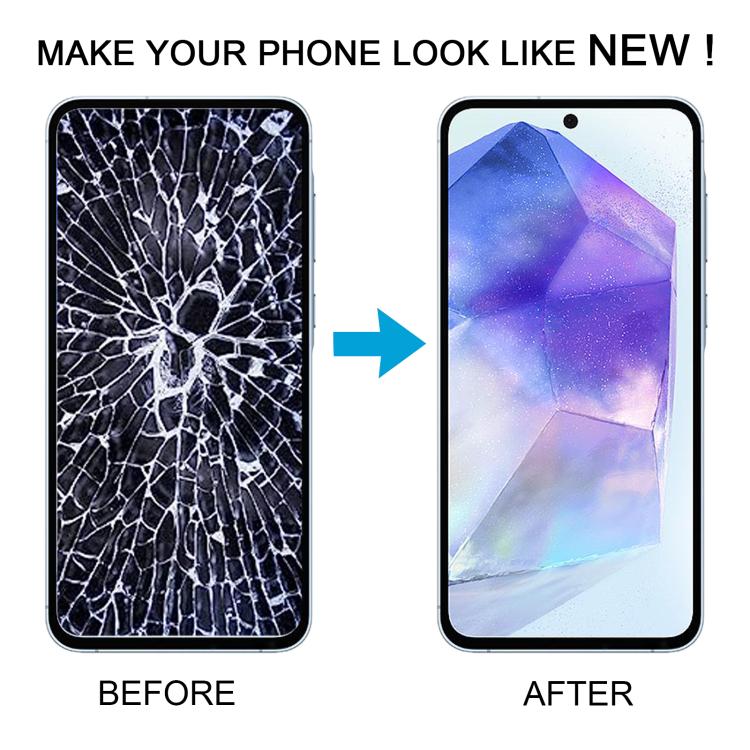 For Samsung Galaxy A55 SM-A556B OLED LCD Screen Digitizer Full Assembly with Frame (Light Green) - free shipping - PMc TechLife - Order now!