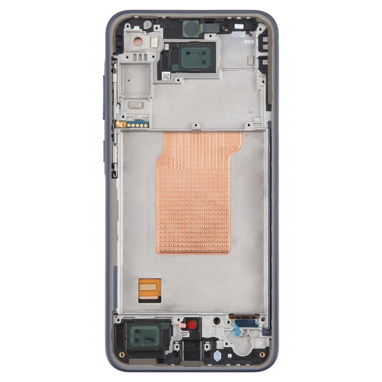 For Samsung Galaxy A35 SM-A356B OLED LCD Screen Digitizer Full Assembly with Frame (Blue) - free shipping - PMc TechLife - Order now!