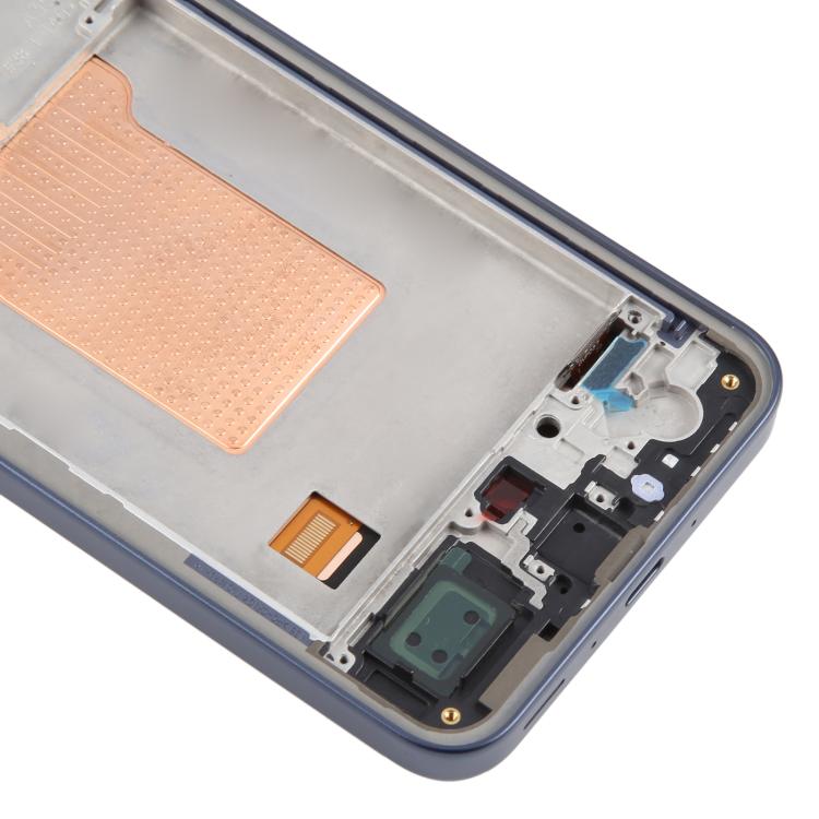 For Samsung Galaxy A35 SM-A356B OLED LCD Screen Digitizer Full Assembly with Frame (Blue) - free shipping - PMc TechLife - Order now!