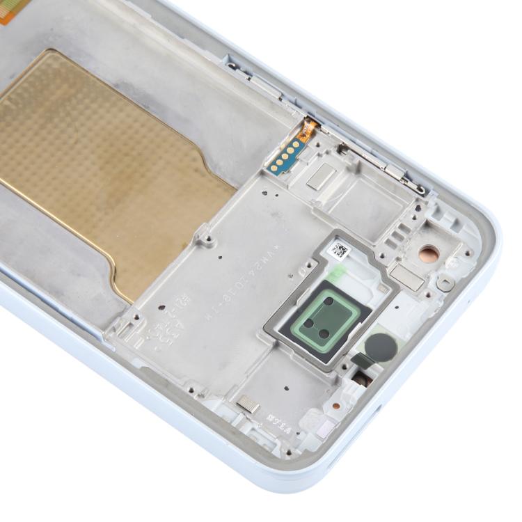 For Samsung Galaxy A35 SM-A356B OLED LCD Screen Digitizer Full Assembly with Frame (Baby Blue) - free shipping - PMc TechLife - Order now!