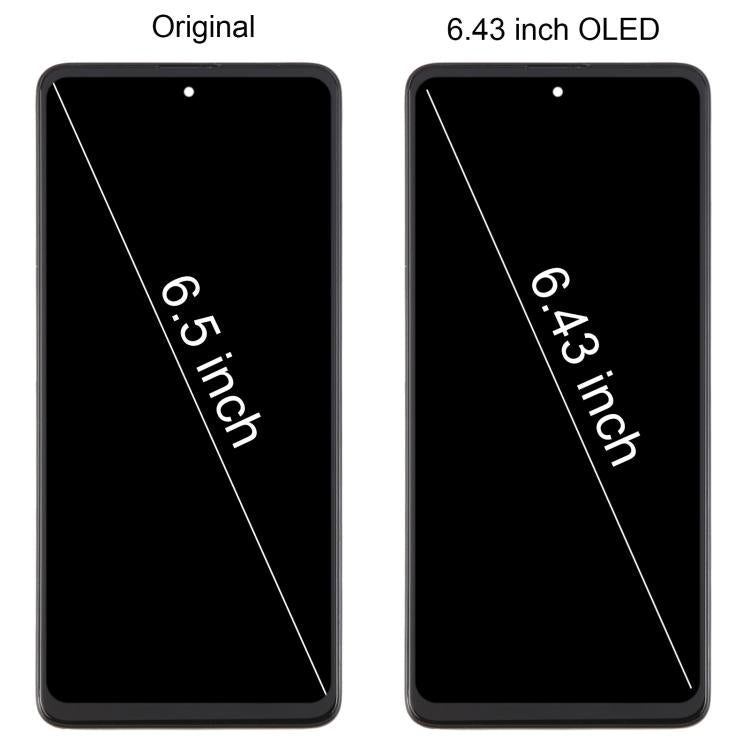For Samsung Galaxy A51 4G SM-A515F 6.43 inch OLED LCD Screen Digitizer Full Assembly with Frame (Black) - free shipping - PMc TechLife - Order now!