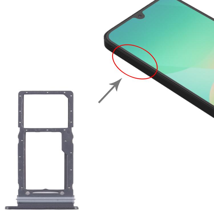 For Samsung Galaxy A26 SM-A266U Original SIM + Micro SD Card Tray (Black) - free shipping - PMC TechLife - Order now!