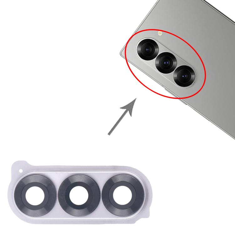 For Samsung Galaxy Z Fold6 SM-F956B Rear Camera Lens Cover (Silver) - free shipping - PMC TechLife - Order now!
