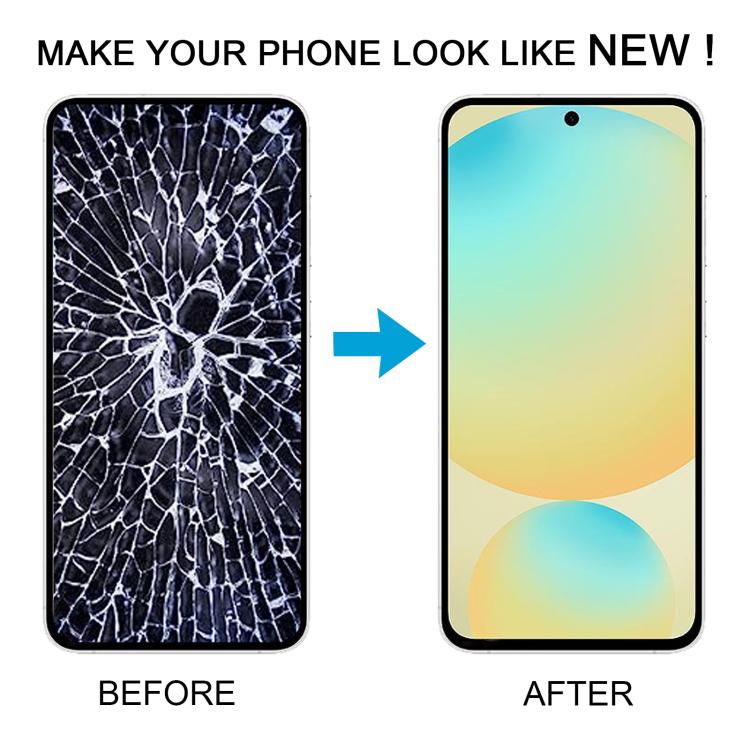 For Samsung Galaxy S24 FE SM-S721B OLED LCD Screen Digitizer Full Assembly with Frame (Silver) - free shipping - PMC TechLife - Order now!