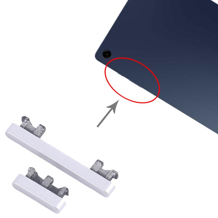 For Samsung Galaxy Tab A9+ SM-X215/X210 Original Power Button and Volume Control Button (Silver) - free shipping - PMC TechLife - Order now!