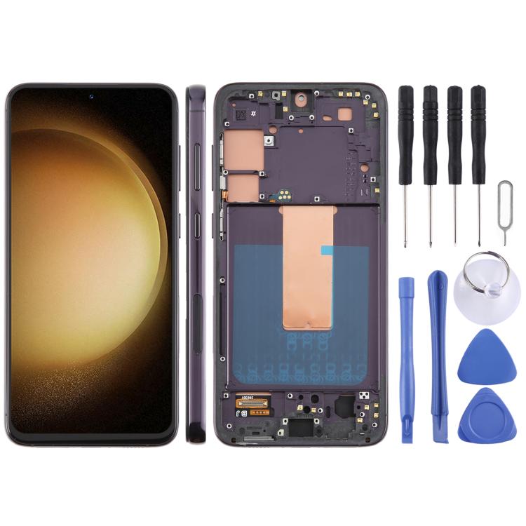 For Samsung Galaxy S23+ SM-S916B 6.43 inch TFT LCD Screen Digitizer Full Assembly with Frame, Not Supporting Fingerprint Identification (Black) - free shipping - PMC TechLife - Order now!