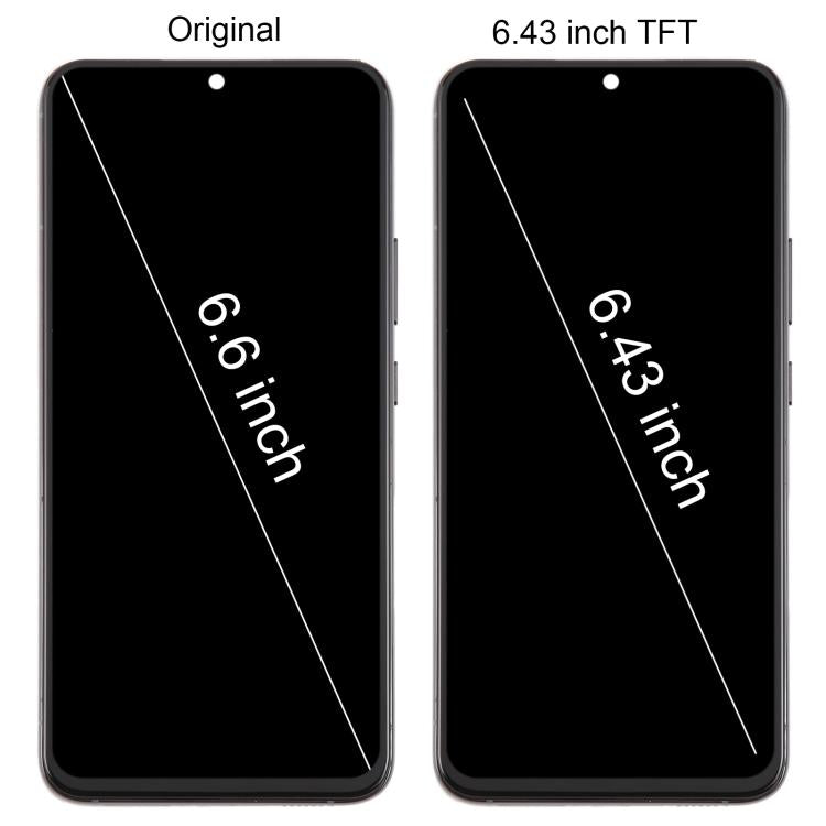 For Samsung Galaxy S22+ SM-S906B 6.43 inch TFT LCD Screen Digitizer Full Assembly with Frame, Not Supporting Fingerprint Identification (Silver) - free shipping - PMC TechLife - Order now!