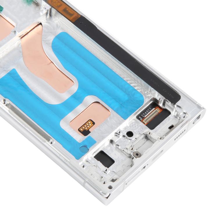 For Samsung Galaxy S22 Ultra SM-S908B 6.72 inch TFT LCD Screen Digitizer Full Assembly with Frame, Not Supporting Fingerprint Identification (Silver) - free shipping - PMC TechLife - Order now!