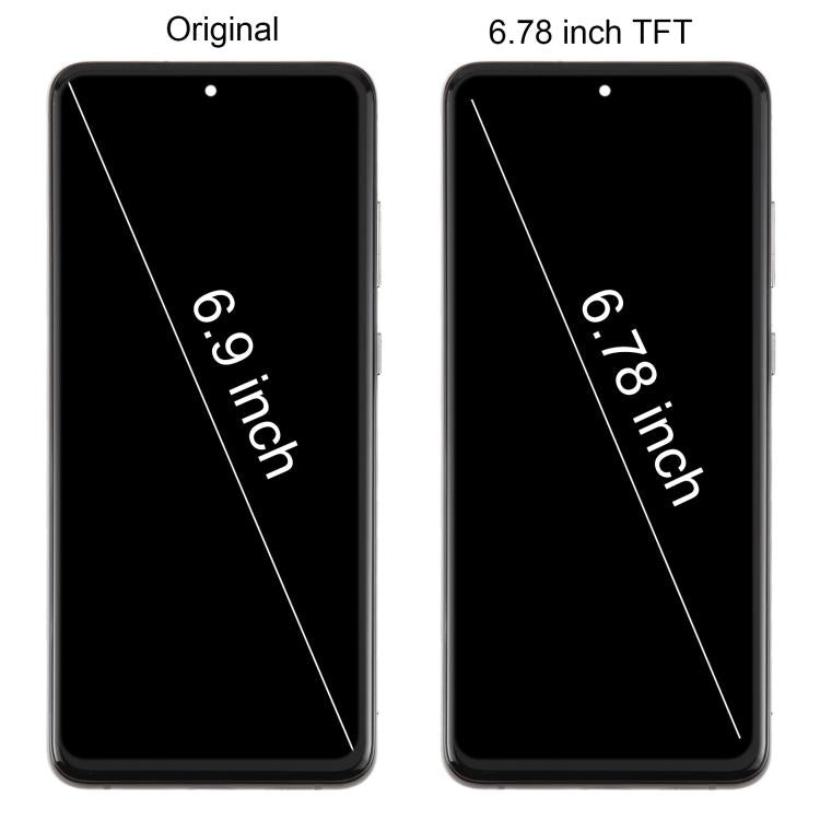 For Samsung Galaxy S20 Ultra SM-G988B 6.78 inch TFT LCD Screen Digitizer Full Assembly with Frame, Not Supporting Fingerprint Identification (Silver) - free shipping - PMC TechLife - Order now!